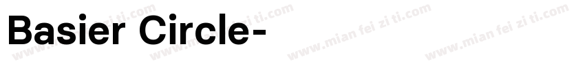Basier Circle字体转换